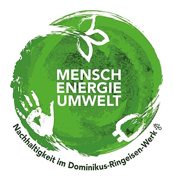 Nachhaltigkeits-Logo des Dominikus-Ringeisen-Werks
